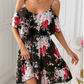 ⏰🎁Damesjurk in boho-stijl met bloemenprint en open schouders