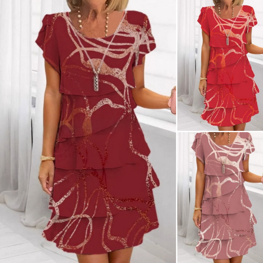 🎁2026 Nieuw binnen 50% KORTING💥✨ Elegante Modejurk met Ruches voor Dames – Comfortabel, Stijlvol & Perfect voor Elke Gelegenheid