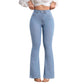 🎁2026 Nieuw binnen 50% KORTING💥Damesjeans met hoge taille en uitlopende pijpen