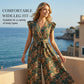 ⏰🎁Dames Jumpsuit met Bloemenprint, V-hals en Fladdermouwen