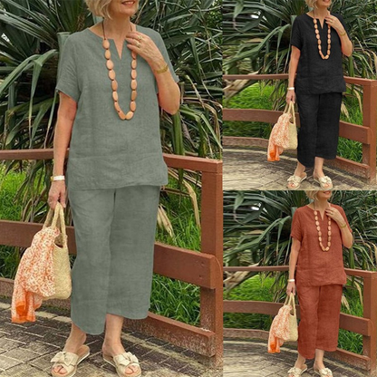 ⏰🎁Casual damesset bestaande uit een top en een broek (2-delig)