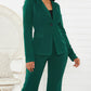 ⏰🎁Dames zakelijke blazer en broek, 2-delige set in effen kleur