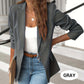 Elegante effen jas met kraag