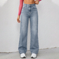 Dames Jeans met Hoge Taille en Rechte Pijp | Perfecte Pasvorm