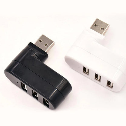 🔌Multifunctionele Mini Roteerbare USB-Connector met 3 Poorten