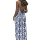 Zomerse maxi-jurk met spaghettibandjes en open rug voor dames