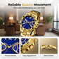 ⌚🎁Klassiek herenhorloge van metaal met quartz uurwerk