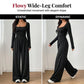 Dames casual jumpsuit met vierkante hals en wijde pijpen