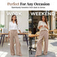 Dames Broek met Hoge Taille en Wijde Pijpen | Casual Pantalon