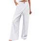 Dames Broek met Hoge Taille en Wijde Pijpen | Casual Pantalon