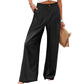 Dames Broek met Hoge Taille en Wijde Pijpen | Casual Pantalon