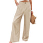 Dames Broek met Hoge Taille en Wijde Pijpen | Casual Pantalon