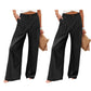 Dames Broek met Hoge Taille en Wijde Pijpen | Casual Pantalon