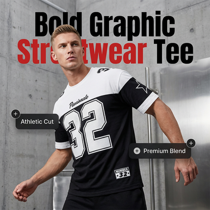 👕 Men's Casual Graphic Print T-Shirt – Stijlvol, Comfortabel & Veelzijdig voor Elke Dag! 🎨✨