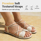 Dames platte sandalen met kruisbandjes
