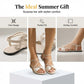 Dames platte sandalen met kruisbandjes