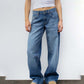 ⏰🎁Damesjeans in vintage-stijl met een relaxte pasvorm