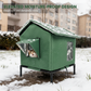 🐈 62% KORTING – Verhoogd Kattenhuis voor Buiten | Waterdicht, Geïsoleerd & Beschermd tegen Weer en Wind 🌧️✨