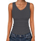 ⏰🎁Dames tanktop met V-hals en ribbels