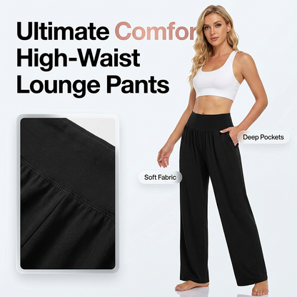 ⏰🎁Dames yoga- en loungebroek met hoge taille en zakken
