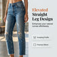 Dames modieuze slim-fit jeans met slijtage