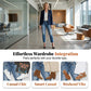 Dames modieuze slim-fit jeans met slijtage
