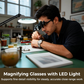 🔍60% KORTING⏰Precisie-LED-loep voor elektronica en knutselwerk – Verstelbare houder en 10-20x zoom – Handsfree, krachtige verlichting – ideaal voor solderen, horlogereparaties of miniatuurschilderen