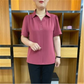 ⏰🎁Effen blouse met korte mouwen voor dames