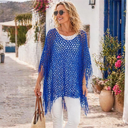 💐Zomerse metallic gehaakte strandjurk – Lichtgewicht, soepel vallend en moeiteloos stijlvol