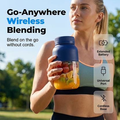 🥭 50% KORTING – Oplaadbare Mini Blender voor Onderweg | Compact, Draadloos & Makkelijk Mee te Nemen | Voor Ontbijt, Werk & Reizen 🔋