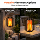 ☀️ Zonne-energie-lantaarn met flikkerende vlammen – Waterdicht & automatisch – Realistisch, warm licht, perfect voor terrassen, tuinen of paden – geen kabel nodig 🌙