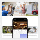 Slimme draadloze WiFi 4MP-beveiligingslampcamera voor thui