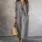 🔥50% KORTING 50K+ VERKOCHT🌊👗Dames gestreepte V-hals maxi jurk licht ademend strand zomerjurk