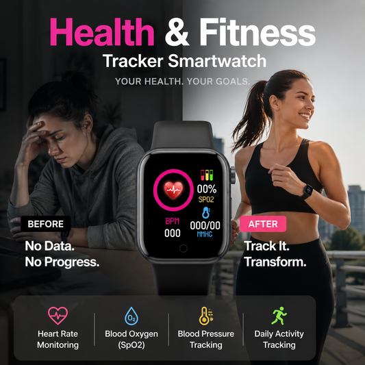 ⌚ Multifunctionele Smartwatch voor Dames en Heren | 5 cm scherm | Stappenteller & Activiteitstracker | Oproepen aannemen & bellen | Compatibel met Android en iOS 📱🔥