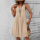 ⏰🎁Dames Casual Mouwloze Geplooide Jurk