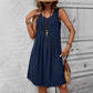 ⏰🎁Dames Casual Mouwloze Geplooide Jurk