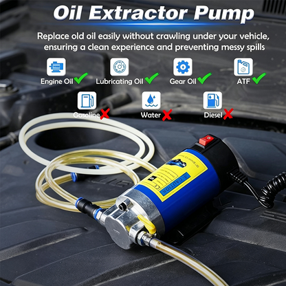 🔧 60% KORTING – 12V/24V Motorolie Transferpomp | Krachtig, Robuust & Eenvoudig In Gebruik | Voor Olieverversing
