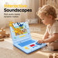💥【LIMITED TIME 50% OFF】🔥 Interactieve Leerlaptop voor Kinderen | Muziek + Scrollend Scherm + Dierenknoppen | Ontwikkelt Hand-Oog Coördinatie/Fijne Motoriek | Veilige Afgeronde Randen, Duurzaam Materiaal | 6 Stijlen: Geel/Roze/Blauw/PaaS/Dinosaurus
