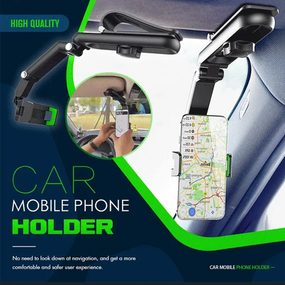 🚗 50% korting! Multifunctionele zonneklep telefoonhouder – ooghoogte voor veilig rijden, 360° draaibaar & eenhandig te bedienen. Universeel! ✨📱
