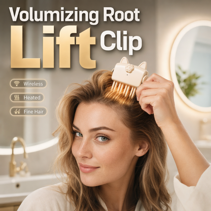 🎉48K+ Verkocht 💇 Draadloze verwarmde volumizing wortellift-clip, draagbare stylingtool voor op reis voor plat en fijn haar