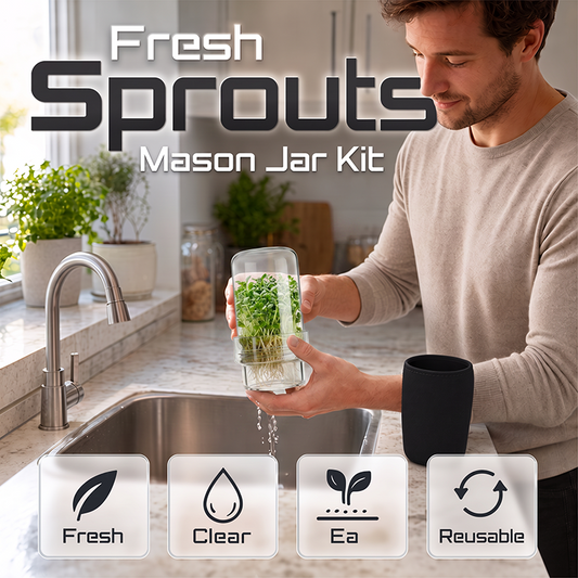 🔥 TOP DEAL 🌿 Glazen Kiemkweekpot | Gezond & Vers