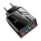 ⏳LAATSTE DAG AANBIEDING 50% KORTING!!📢4-poorts USB-wandlader – 12W multi-apparaat reislader