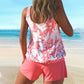 ⏰🎁Bedrukt tankini-badpak voor dames