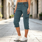 👖 Dames Cargo Capri Broek met Hoge Taille – Comfortabele Pasvorm, Praktische Zakken & Casual Stijl ✨