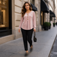 ✨🛍️Nieuwe collectie – Ontspannen fluwelen blouse – Lichtgewicht en strak afgewerkt voor alledaagse elegantie