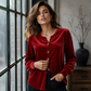 ✨🛍️Nieuwe collectie – Ontspannen fluwelen blouse – Lichtgewicht en strak afgewerkt voor alledaagse elegantie