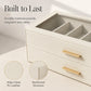 📢📢50% KORTING!! ⏰Zonnebrillenorganizer met 2 Niveaus en Transparant Glazen Deksel