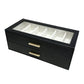 📢📢50% KORTING!! ⏰Zonnebrillenorganizer met 2 Niveaus en Transparant Glazen Deksel