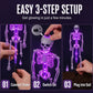 🎃 Vroege Halloween Aanbieding – 50% KORTING! 💀 Solar Skeletlampen voor de Tuin – Lichtgevende Halloween Decoratie Zonder Kabels ✨