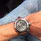 Vintage Dual-Display Waterproof Mechanical Watch